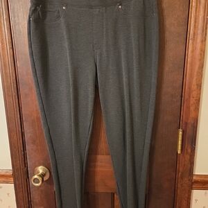 Seven7 Women's Charcoal Straight Leg Pants